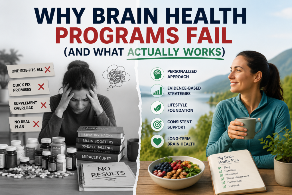 Why Brain Health Programs Fail (And What Actually Works)